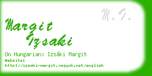 margit izsaki business card